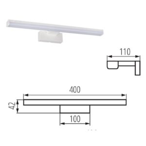 Applique LED 4,8w per Tolettina